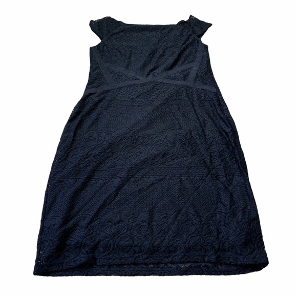 Ali & Jay Black Lace Cap Sleeve Mini Dress Size L - Picture 3 of 8